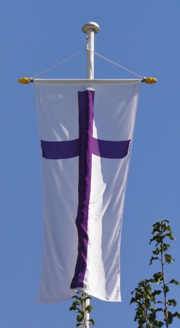 50Jahre Christuskirche Fahne